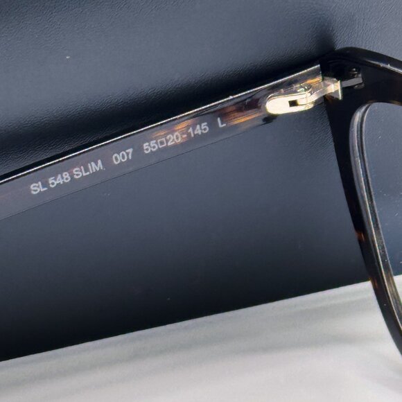 NEW SAINT LAURENT SL 548 SLIM 007 HAVANA WOMEN EYEGLASSES SAINT LAURENT SL548 - Picture 8 of 9